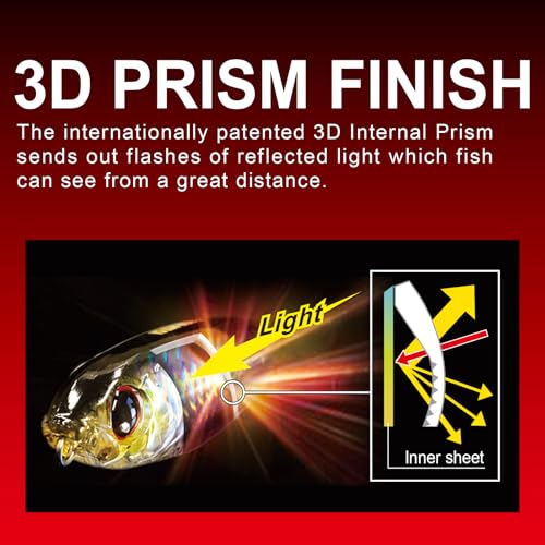 Yo-Zuri 3DB Vibe Sinking Lure - Prism Gold Black, 2.5 Inch