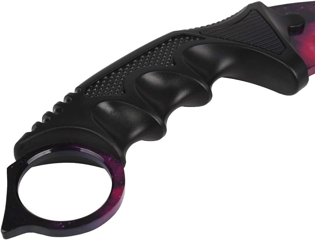 Andux Karambit Camping Hunting Tool with Cord ZD-01 (Purple-White)