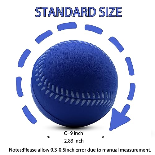 Multicolor Foam Baseballs 12 Pack Practice Training Balls for Softball & Kids