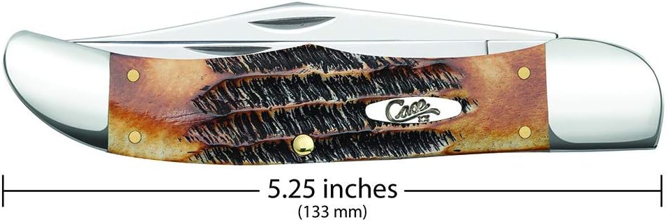 Case WR XX Pocket Knife Brown Rosewood Folding Hunter Item #189 - (6265Sab SS) - Length Closed: 5 1/4 Inches