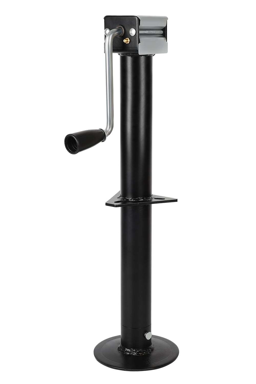 FAHKNS 5000 lbs A-Frame Trailer Jack, 15" Lift Adjustable Drop Leg Side Wind RV Tongue Trailer Jack, Heavy Duty for Utility, Camper, RV, Trailer, Boat
