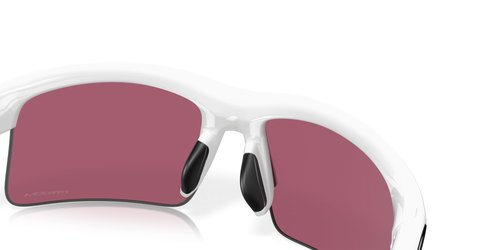 Oakley Kids' OJ9013 Capacitor Rectangular Sunglasses, Polished White/Prizm Field, 63 mm