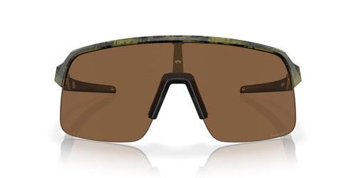 Oakley Men's OO9463A Sutro Lite Low Bridge Fit Rectangular Sunglasses, Matte Transparent Fern Swirl/Prizm Bronze, 39 mm