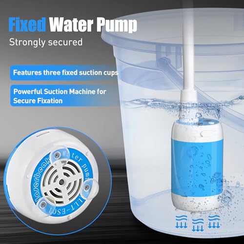 Portable Outdoor Shower System with Digital Display - Glacier Blue