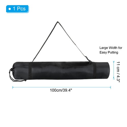 PATIKIL 39 Inch Tripod Monopod Case Bag, Nylon Camping Foldable Foldable Tripod Carry Case Storage Bag with Shoulder Strap for Outdoor Travel, Black