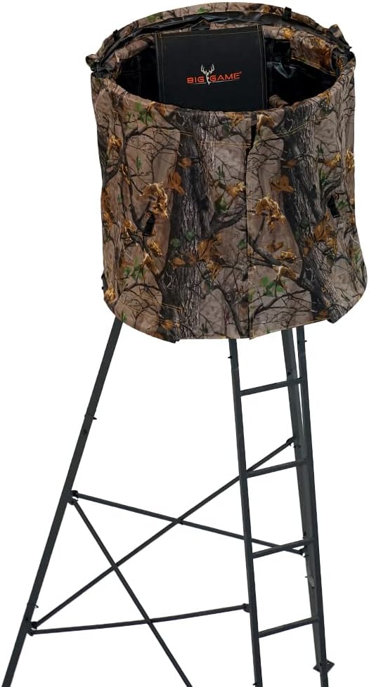 Big Game Cover-All Blind Whitetail Deer Elk Mule Above Hunting Outdoors Camo Pattern Kit for Apex Treestand