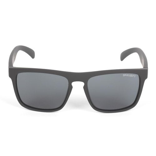 Barkiopt Polarized Square Sunglasses for Men & Women, UV400 Black Shades that Protect Eyes from UV Rays, Ultra-Light, Great for Sunny Days, Model N751 (Black Gray Lens, Black Frame)