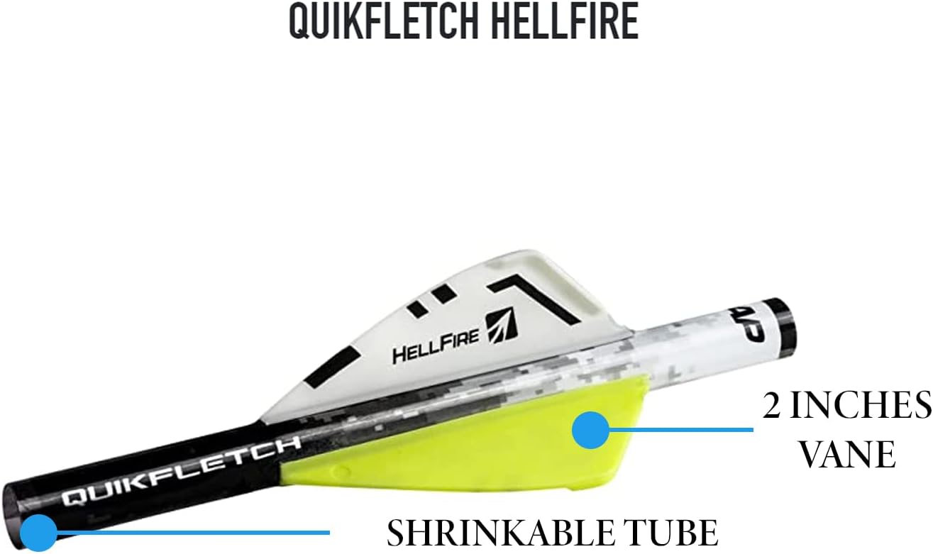 New Archery Products NAP Quikfletch Hellfire 2" Vanes Arrow Fletching System