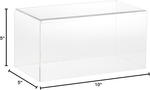 10" Clear Acrylic Display Case - No Base, Perfect for Collectibles & Retail