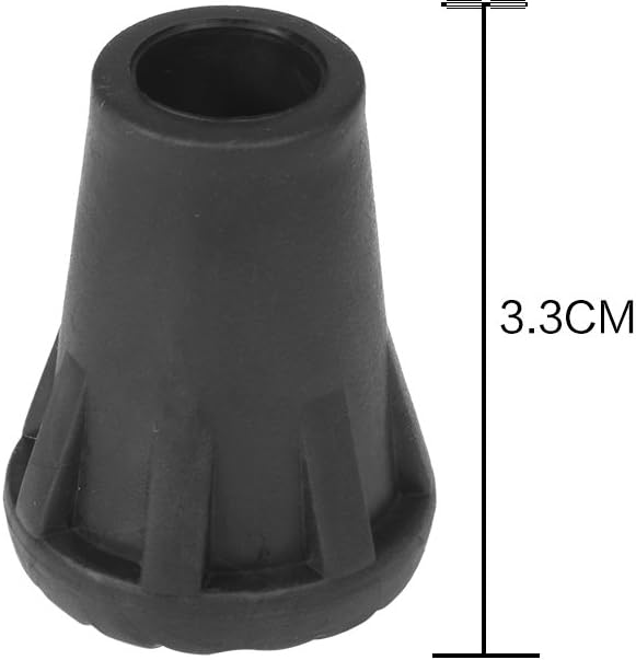 FILFEEL Hiking Stick, 6pcs/Set Replacement Outdoor Trekking Pole Tip End Walking Cover Protector