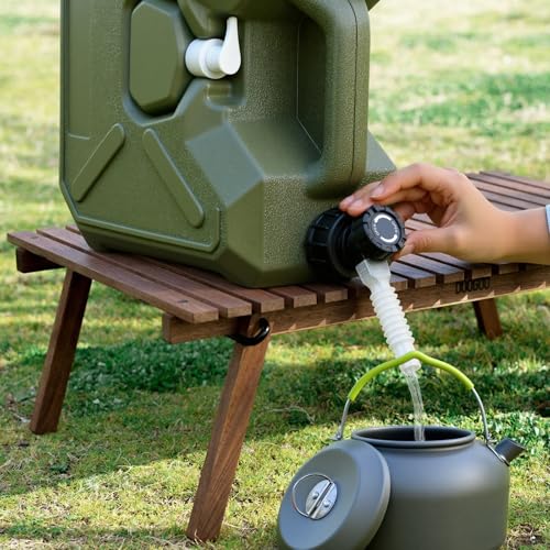 Portable Water Container with Spigot & Rechargeable Touch Pump for Camping & Outdoor Use