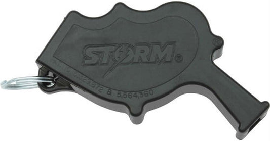 All-Weather Safety Whistle - Durable Black Emergency Signal Device