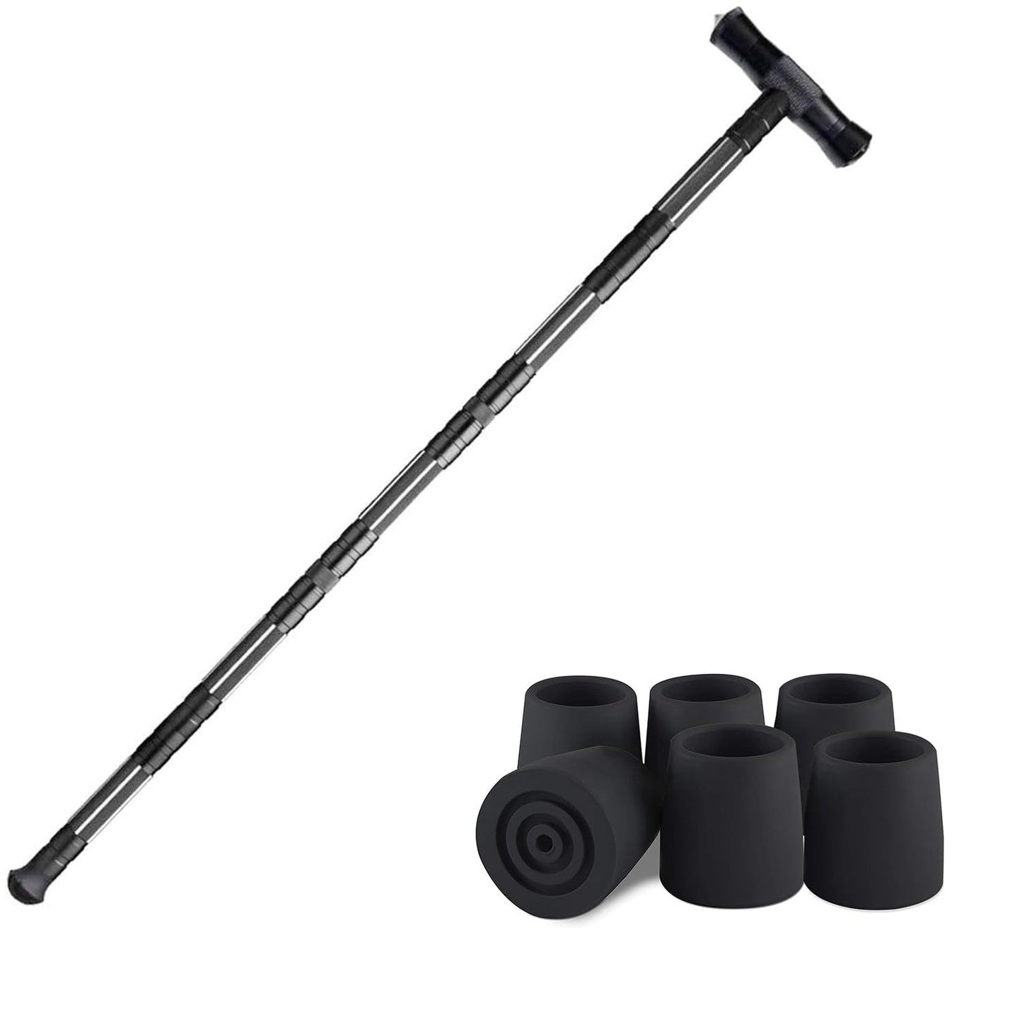aiGear Premium Walking Hiking Stick and Anti Skid Rubber Tips