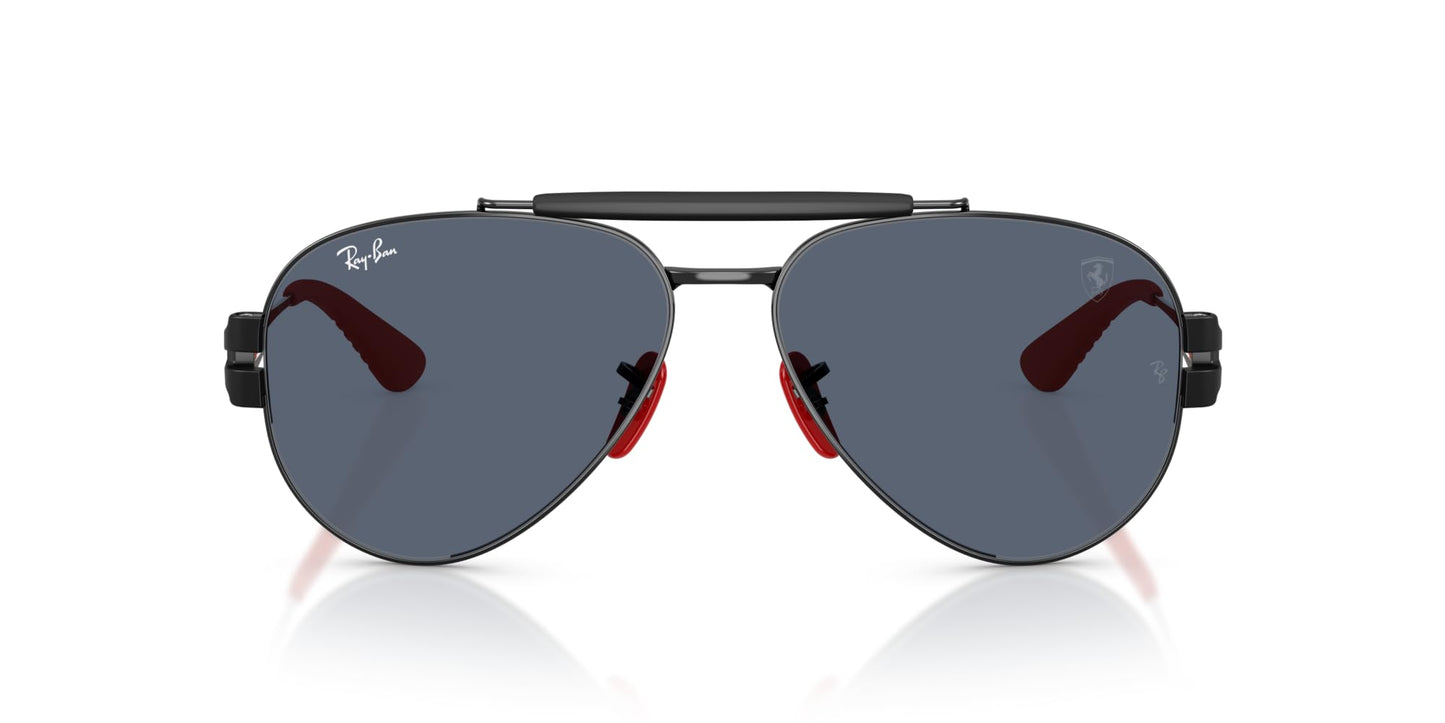 Ray-Ban RB3762M Sunglasses, Black/Dark Grey, 58 mm