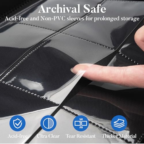 12 Pocket Zip Card Binder - 15 x 13.6-inch Green Trading Card Organizer