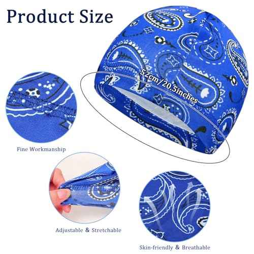 10 Pcs Cooling Skull Caps for Men Cap Welding Helmet Liner Sweat Wicking Head Wrap Bicycle Beanie Cycling Running Hat