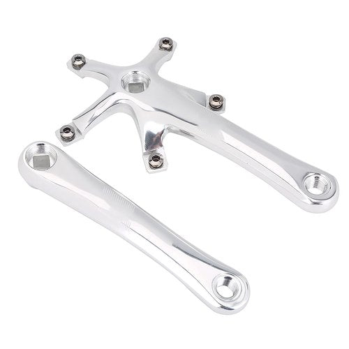 SPYMINNPOO Cranksets,Crank Arms 1 Pair 170MM 130 BCD Alloy Left and Right Crank for Single and Two Piece Road Chainring (Silver), SPYMINNPOOu6o9c3svgy-02