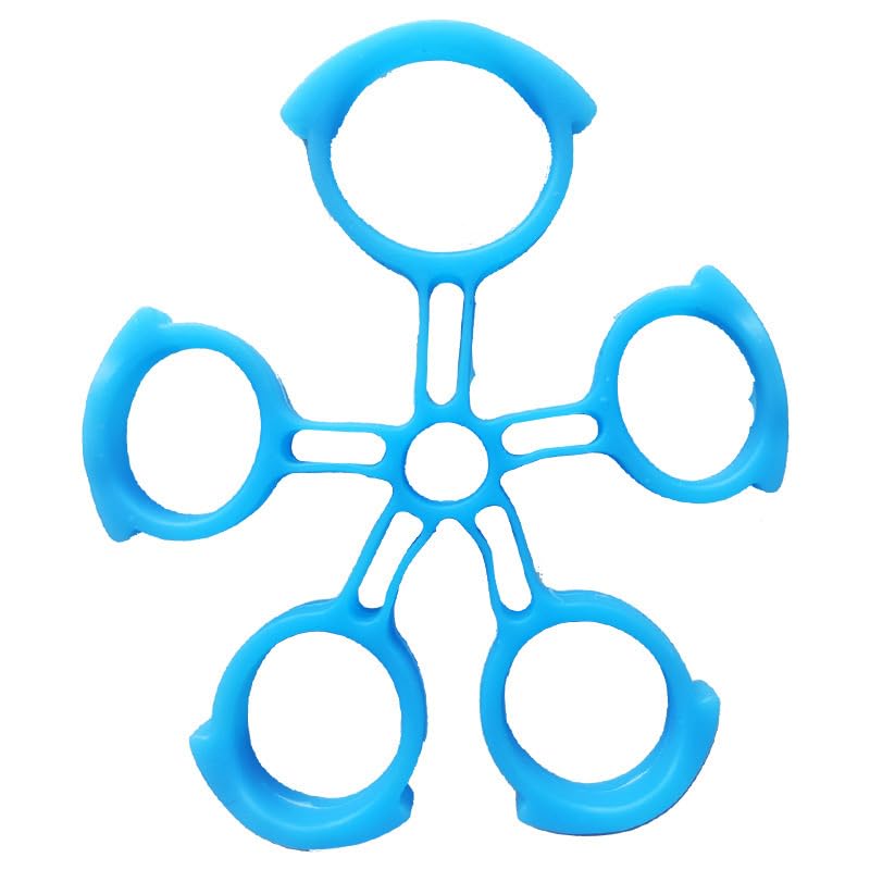 Hand Exerciser Ball and Finger Stretcher, Hand Grip Strengthener Trainer, Squeeze Balls, Wrist Pain Relief (Blue)