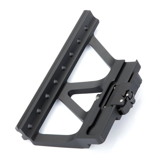 Quick Detachable Side Scope Rail Mount Scope Mount Picatinny Black for Red Dot Sight, Optics and Accessories, Full Size Rail Riser Mounts for Scopes