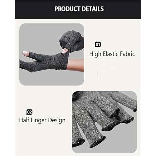 Premium Bamboo Gloves, Compression Bamboo Arthritis Gloves, Bamboo Compression Gloves for Women, Men