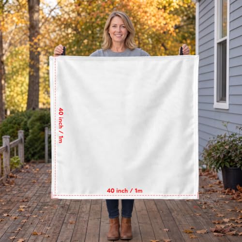 Emergency Fire Blanket 40x40 Inches - White, 8 Pack - Fire Safety Equipment