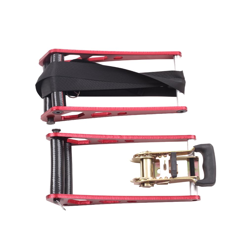 AMEYXGS Compound Bow Press Archery Aluminium Alloy Archery Ratchet Bow Press Portable Bow Press Ratchet Bow Press Open Tool Accessories Bow String Replacement Tool (Red)