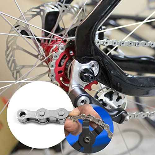Waziaqoc Single Speed Bike Chain 1/2" x 1/8" Inch 114 Links, Carbon Steel Bicycle Chain 1 Speed