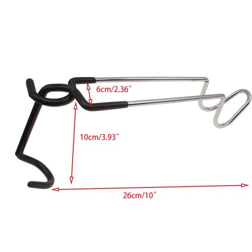 OZXNO Camping Lantern Hook Hangers Anti-Slip Tent Pole Hook S Lantern Holder Hanger Clips Lantern Stand Hook Camping Light Pole for Camping Fishing Hunting(2pcs)