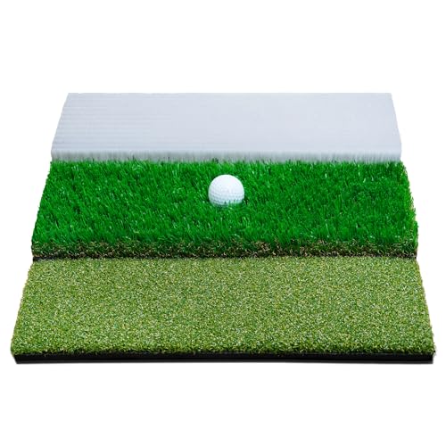 Golf Hitting Mat System with Bunker, Fairway & Rough - Indoor & Outdoor Practice