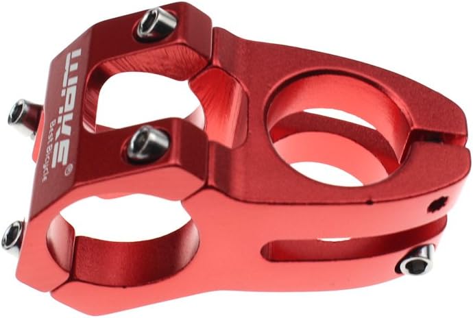 31.8 Stem 45mm Bike Stem Wake Mountain Bike Stem Short Handlebar Stem for Most Bicycle, Road Bike, MTB, BMX, Fixie Gear, Cycling (Aluminum Alloy, Black Blue Gold Red)