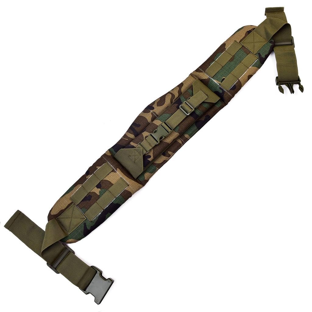 A.L.I.C.E Kidney Belt and Alice Kidney pad with Strap belt/Hip Belt/Kidney belt for framed rucksack LC-2/ALICE Pack (camo)