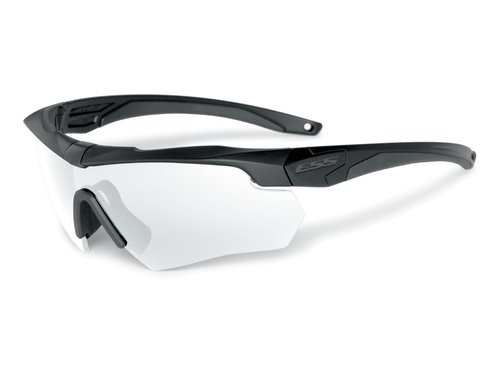 ESS Crossbow ONE Sunglasses Safety Glasses Black w/Clear Lens 740-0615