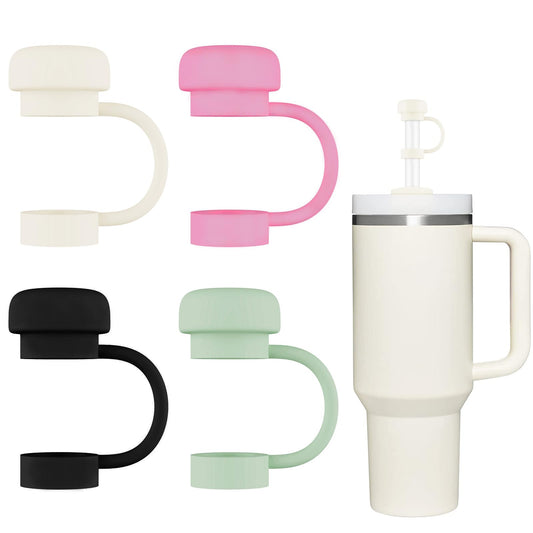 4 Pcs Straw Covers for Stanley Cup 40-20 oz, 0.4 inches Silicone Straw Cover Caps, Stanley Cups Accessories, Dust-proof and leak-proof