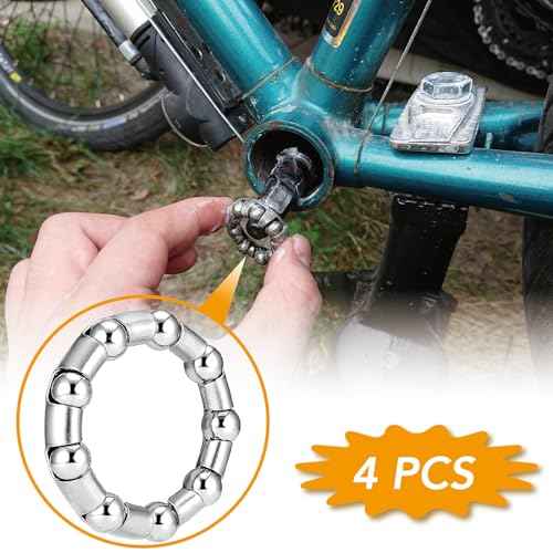 VANSIHO 4pcs Crank Bearing 5/16¡° Ball Size x 9 Balls - Precision Engineered for BMX, Beach Cruiser, and Stretch Bicycles (B-020B)