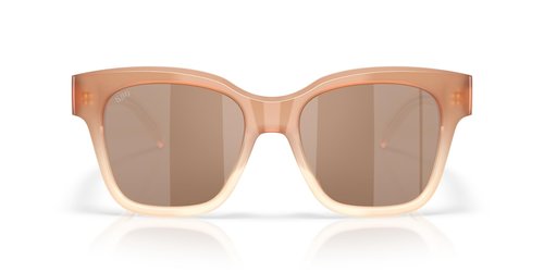 Costa Woman Sunglasses Sandbar Frame, Copper Silver Mirror Lenses, 54MM