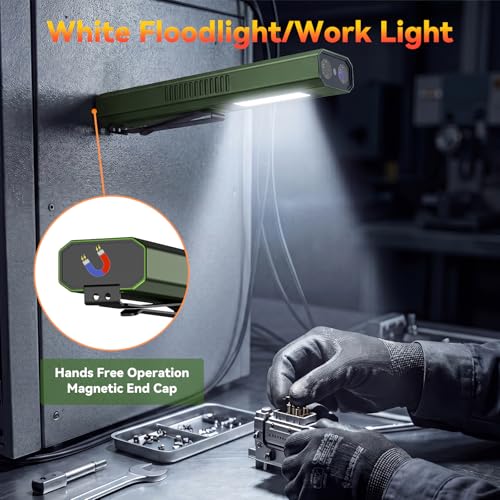 4-in-1 EDC Flashlight with Green Laser Pointer UV Light Red Strobe - Green Variation