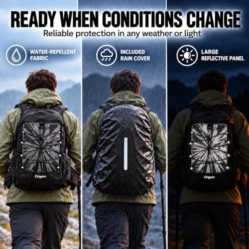 22L Hiking Hydration Backpack with 3L Water Bladder & Rain Cover for Men Women