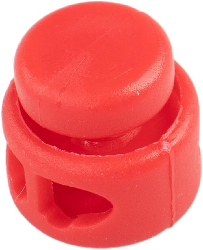 Paracord Planet Double Barrel Black Cord Lock Draw String Toggle Stopper (10 Pack)
