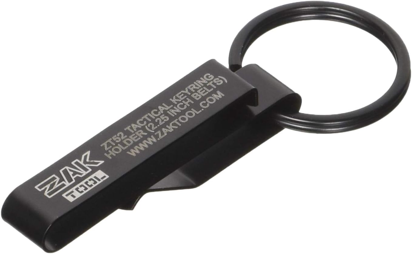 Zak Tool ZT52 Tactical Stealth Police Key Ring Holder (2.25-Inch Max) Black
