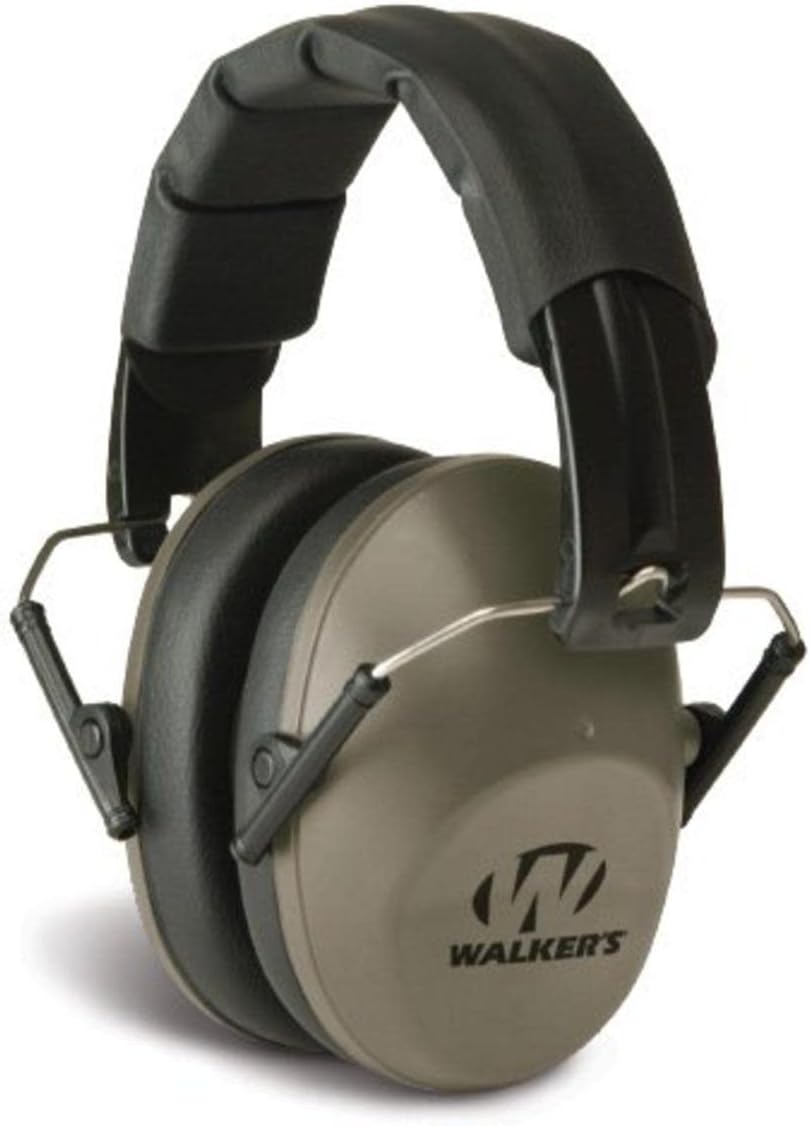 Walker's Unisex Adult's Lightweight Foldable Hearing Protection 22 dB Noise Reduction Pro Low-Profile Earmuffs