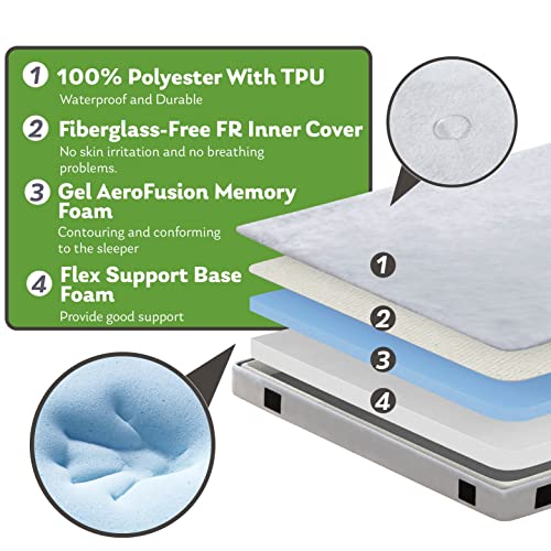 Memory Foam Camping Mattress 2.5 inch, Cot Pads, Single Small Portable Roll Up Camping Sleep Topper with Waterproof and Non-Slip Bottom, Camping Car Mat with Travel Bag, 72"×24"×2.5", Grey