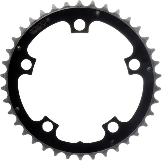Origin8 Alloy Ramped Chainrings, Black/Silver