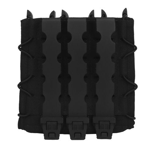 Tactical Triple 9mm Extended Mag Pouch,Quick Pull Pistol Mag Bag,for MP5 MP7 Mag Pouch Holster