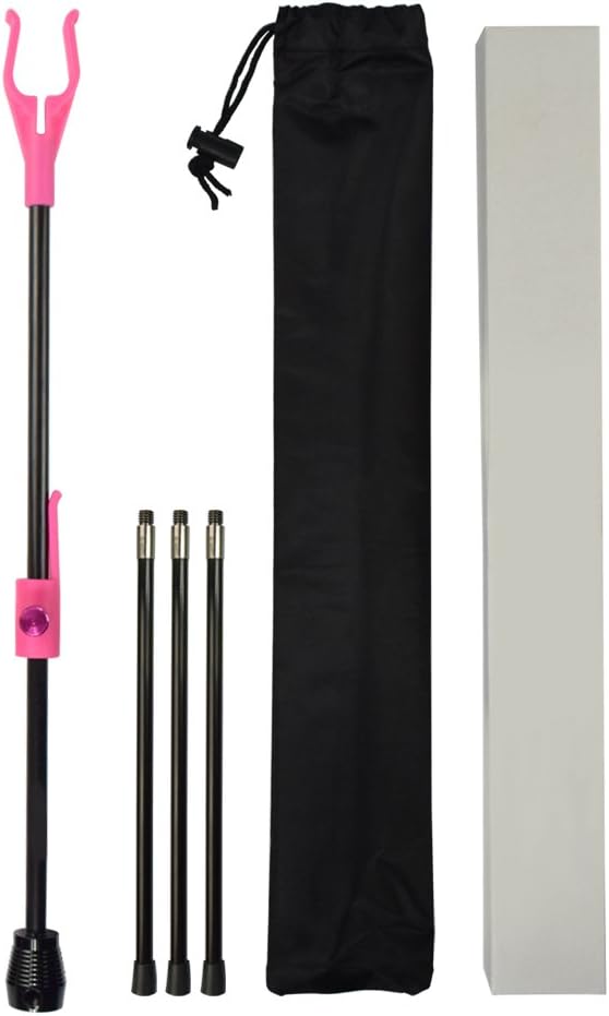 YLS Archery Bow Stand Recurve Bow Compound Bow Stand Rack Holder Legs 18.9" Height