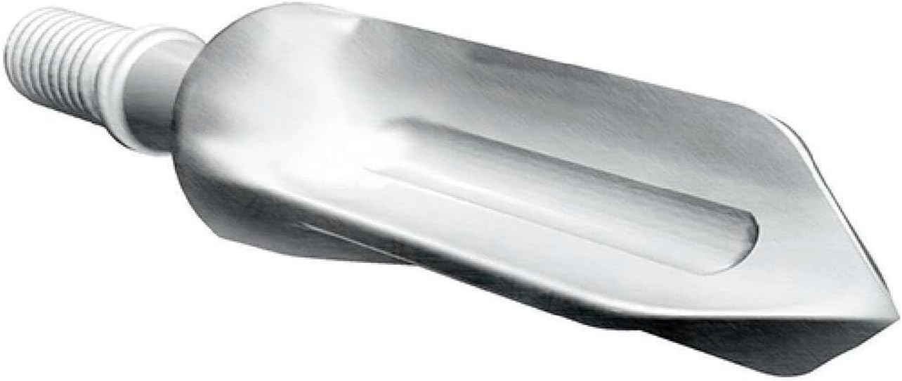 G5 Deadmeat BMP Ballistic Match Point Stainless Steel Archery Bow Hunting Target Precision Shooting Practice Broadhead Corresponding Arrow Tips,3-Pack