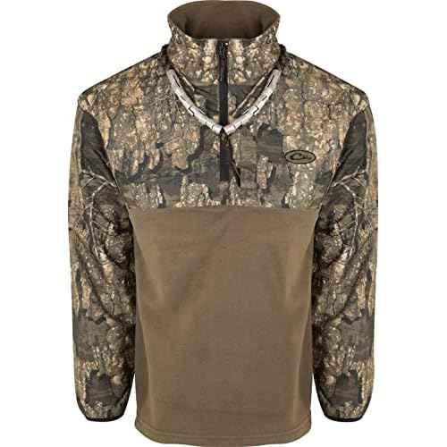 Drake Waterfowl Men's MST Quarter 1/4 Zip Refuge Eqwader Waterproof Windproof Breathable Resistant Outdoor Hunting Jacket