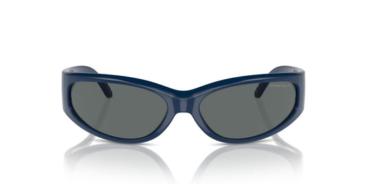Arnette Men's AN4302 Catfish Rectangular Sunglasses, Bluette/Polarized Dark Grey, 62 mm
