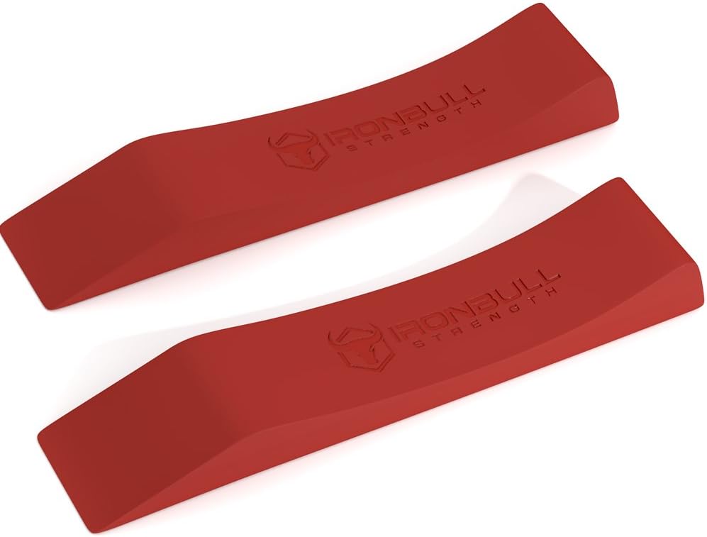 Iron Wedge (1 Pair) - Deadlift Bar Jack Alternative for Efficiently Load and Unload Weight Plates - Ideal for Strength & Fitness Athletes, Cross Training, Powerlifting, Strongman, Bodybuilders