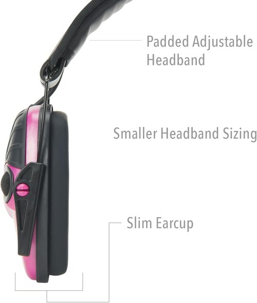 Howard Leight Impact Sport Electronic Shooting Earmuff, Youth/Small, Pink (R-02533)