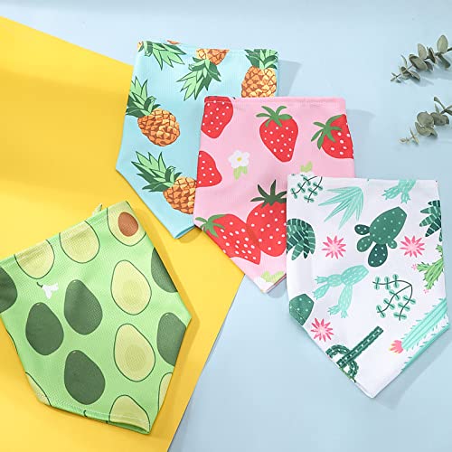 Dog Cooling Bandana - 4 Pack Hawaiian Tropics Large Strawberry Style
